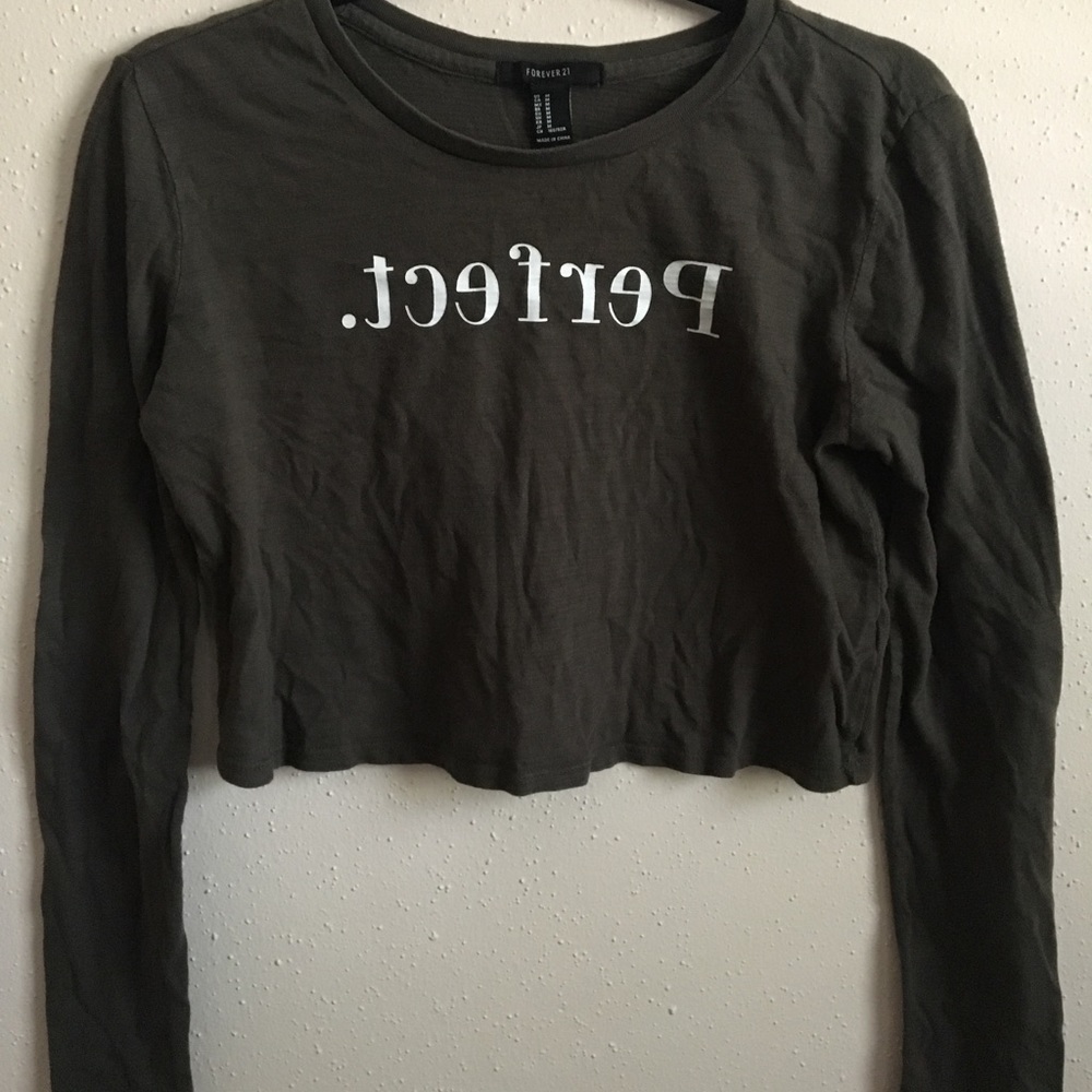 Crop top long sleeve